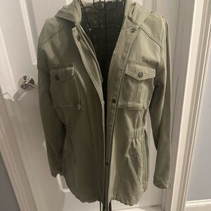 Tommy Bahama Olive Green Hooded Jacket
